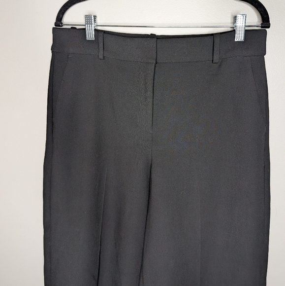 J. Crew Sydney Wide Leg Cropped Pants Black sz 12 - Picture 2 of 7